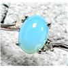 Image 1 : SILVER CHALCEDONY AND DIAMOND 0.02CT  RING