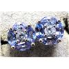 Image 1 : SILVER TANZANITE 0.5CT  EARRINGS