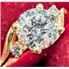 Image 1 : 10K YELLOW GOLD 2.8G LAB DIAMOND 1.25CT+0.09CT  RING (~SIZE 6.5)