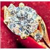 Image 2 : 10K YELLOW GOLD 2.8G LAB DIAMOND 1.25CT+0.09CT  RING (~SIZE 6.5)