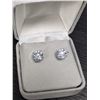 Image 1 : 14K WHITE GOLD LAB DIAMOND 2.02CT  EARRINGS
