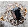 Image 1 : 10K YELLOW GOLD 2.7G BLACK DIA 1.3 & DIAMOND 0.05CT  RING (~SIZE 6.5)