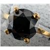 Image 1 : 10K YELLOW GOLD 2.32G BLACK DIAMOND 1.5CT  RING (~SIZE 6)