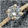 Image 1 : 10K YELLOW GOLD 1.27G LAB DIAMOND 0.7CT   RING (~SIZE 6.5)