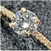 Image 2 : 10K YELLOW GOLD 1.27G LAB DIAMOND 0.7CT   RING (~SIZE 6.5)
