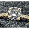 Image 3 : 10K YELLOW GOLD 1.27G LAB DIAMOND 0.7CT   RING (~SIZE 6.5)