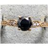 Image 3 : 10K YELLOW GOLD 1.63G BLACK DIA 0.62CT + LAB DIAMOND 0.1CT  RING (~SIZE 6.5)