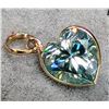 Image 2 : 10K YELLOW GOLD 1.9CT BLUE MOISSANITE  PENDANT