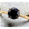 Image 2 : 10K YELLOW GOLD 1.36G BLACK DIAMOND 1CT  RING (~SIZE 7)