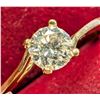 Image 1 : 10K YELLOW GOLD 1.24G NATURAL DIAMOND 0.28CT   RING (~SIZE 6.5)