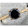 Image 1 : 10K YELLOW GOLD 1.25G BLACK DIAMOND 0.67CT  RING (~SIZE 7)