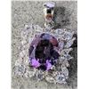 Image 2 : SILVER AMETHYST AND CZ   PENDANT