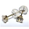 Image 2 : 14K YELLOW GOLD CZ   EARRINGS