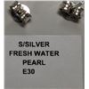 Image 2 : SILVER FRESH WATER PEARL  EARRINGS