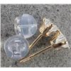Image 2 : 14K YELLOW GOLD CZ   EARRINGS