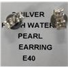 Image 2 : SILVER PEARL AND MACASITE  EARRINGS