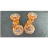 Image 2 : RED GLASS DRAGON FISH CANDLE HOLDER PAIR