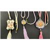 Image 3 : 3 CLOISONNE ENAMEL NECKLACES