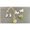 Image 2 : ANTIQUE RICKSHAW EARRINGS JADE NECKLACE RING EARRINGS