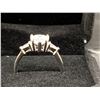 Image 2 : 925 2.0CT PEAR CUT LAB DIAMOND TRINITY RING WITH PEAR CUT SIDESTNOES, SIZE 7.5 - MOUNTED IN