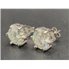 Image 2 : 925S 3.0CT EACH MOISSANITE STUD EARRINGS, MOUNTED IN 925 STERLING SILVER WITH WHITE GOLD OVERLAY,