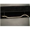 Image 1 : 18K GOLD PLATED 4.0MM PRINCESS CUT TENNIS BRACELET ADJUSTABLE - 7" TO 8" LONG
