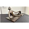 Image 2 : REPRODUCTION METAL STATUE, SIGNED HENRY MOORE *UNKNOWN AUTHENTICITY*