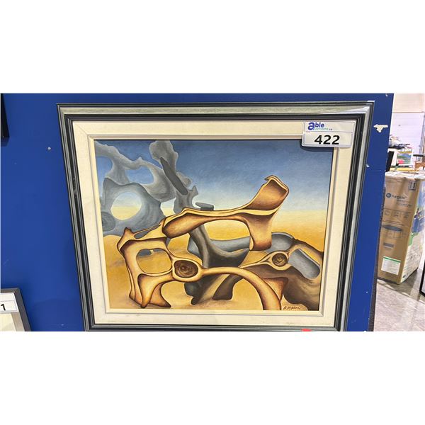 SIGNED B. HIPSON PAINTING 25" X 21"