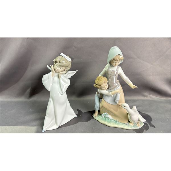 2 LLADRO HAND MADE IN SPAIN FIGURINES