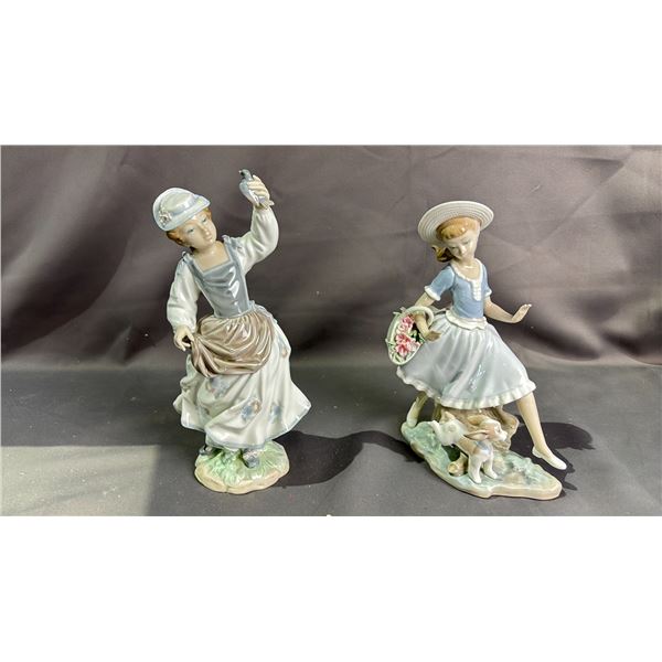 2 LLADRO HAND MADE IN SPAIN FIGURINES