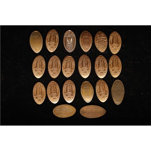 20 ELONGATED CENTS: MILLER PARK, JAKES MARKET