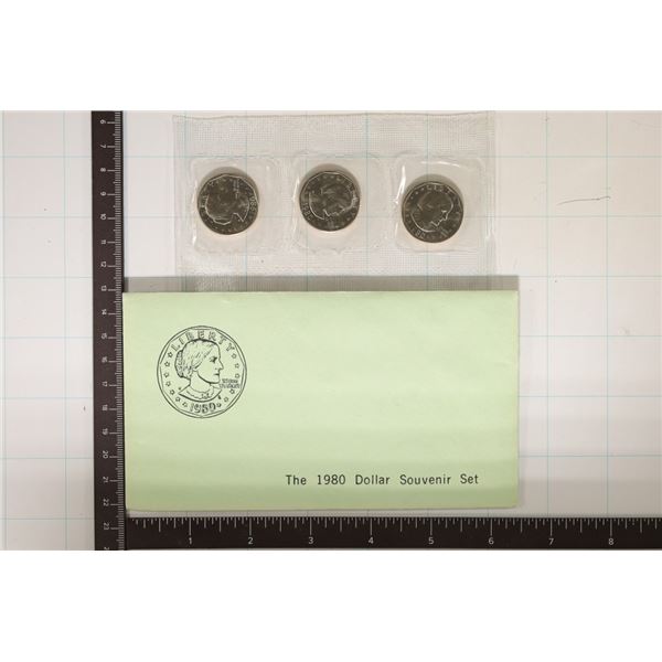 1980-P/D/S SBA DOLLAR SOUVENIR SET IN ENVELOPE