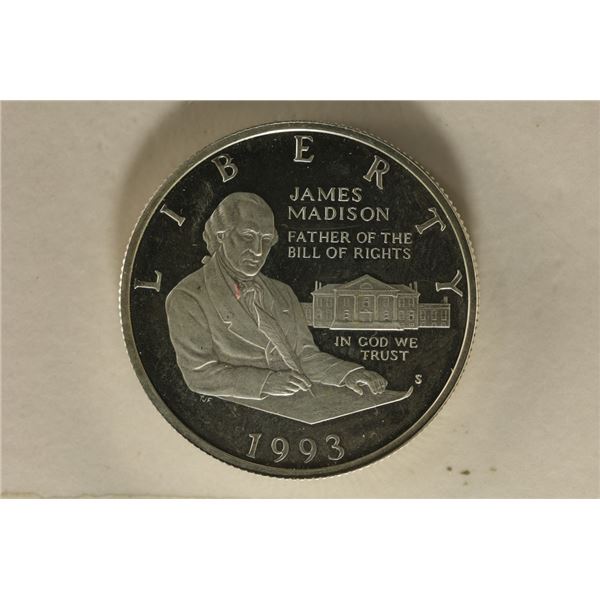 1993-S US PROOF  "JAMES MADISON" HALF DOLLAR