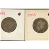 Image 1 : 1898 & 1899 SILVER BARBER QUARTERS