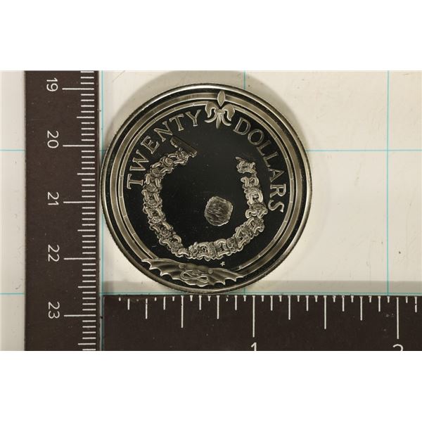 1985 BRITISH VIRGIN ISLANDS PF $20 STERLING SILVER