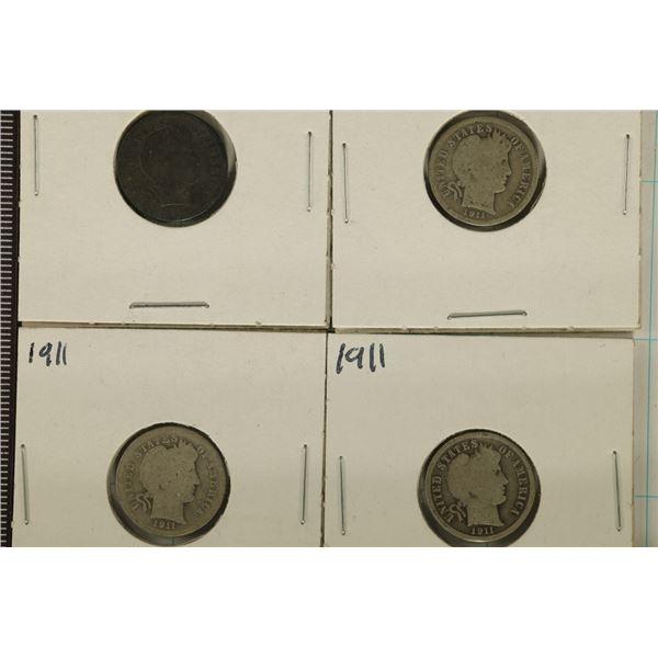4-1911 BARBER DIMES