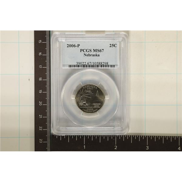 2006-P NEBRASKA QUARTER PCGS MS67