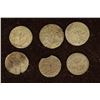 Image 1 : 6 SILVER DIME SIZED OTTOMAN EMPIRE PARA COINS: