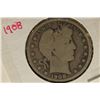 Image 1 : 1908 SILVER BARBER HALF DOLLAR