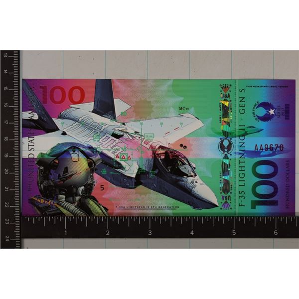 2017 POLYMER US 100 F-35A LIGHTNING 11 5TH GEN