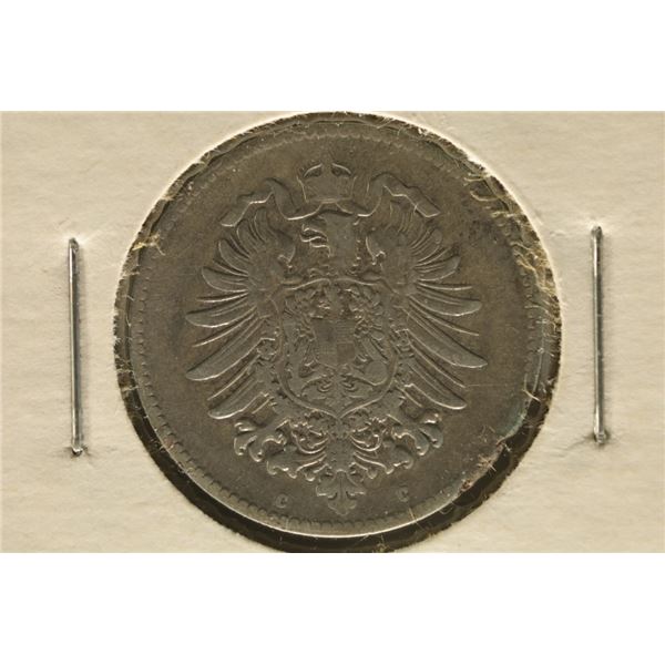 1875-C GERMAN SILVER 1 MARK .1606 OZ. ASW