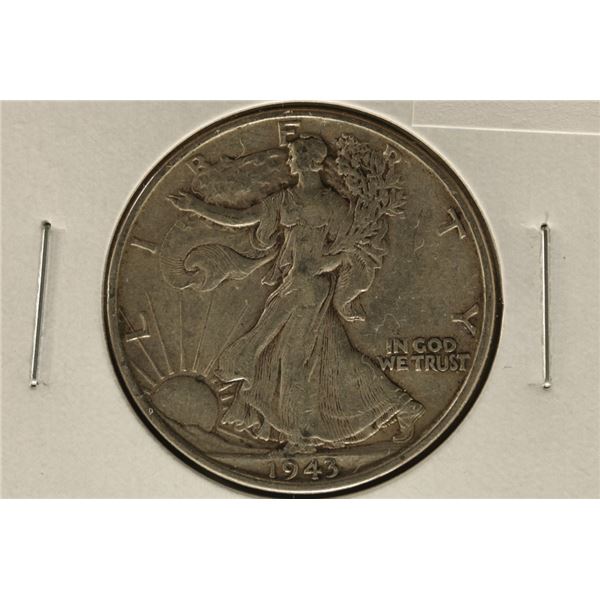 1943 SILVER WALKING LIBERTY HALF DOLLAR