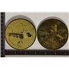 Image 2 : 2 RUSSIAN BRONZE 3" ORBITAL SPACE MEDALS: 1981