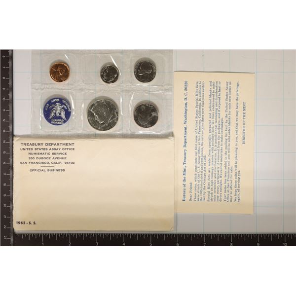 1965 US SPECIAL MINT SET WITH ENVELOPE