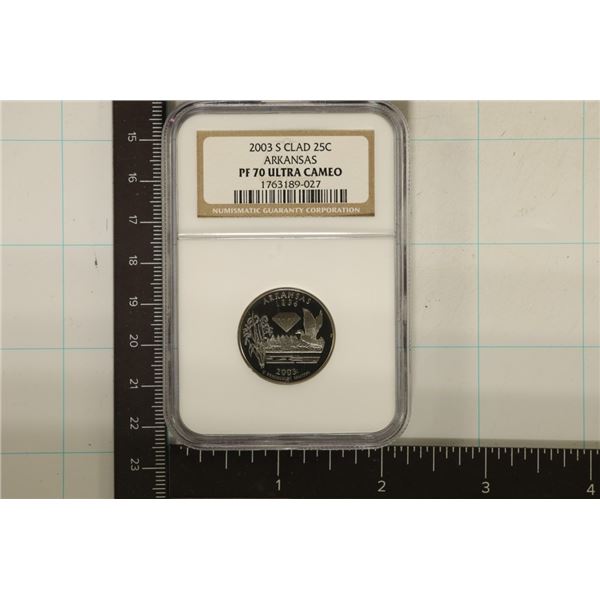 2003-S ARKANSAS QUARTER NGC PF70 ULTRA CAMEO