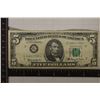 Image 1 : 1963-A US $5 STAR NOTE GREEN SEAL FRN