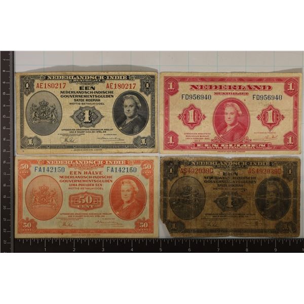 4-NEDERLAND BILLS: 1943 ONE GULDEN, 2-1943