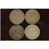 Image 1 : 1910, 18, 19 & 1927 STRAITS SETTLEMENTS SILVER 10