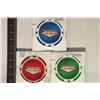 Image 1 : 3 LAS VEGAS COLORIZED CASINO CLAY CHIPS