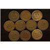 Image 2 : 10-INDIAN HEAD CENTS: 1909, 2-1905, 2-1903, 3-01,